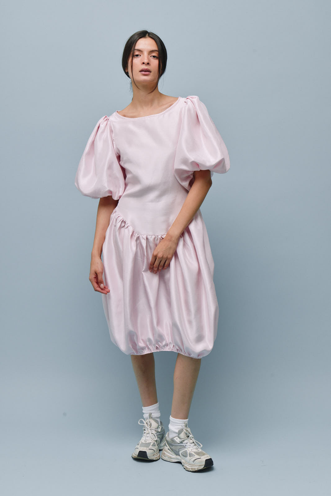 Nina Midi to Mini Dress Pink - Maria Ana Nina Midi to Mini Dress Pink - Maria Ana