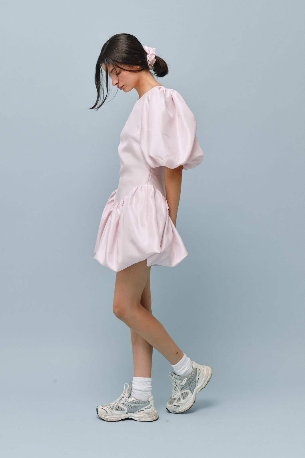 nina mini dress The Nina Short-Sleeve Scallop Mod Mini Dress