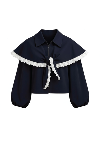 Rita Jacket With Lace Cape