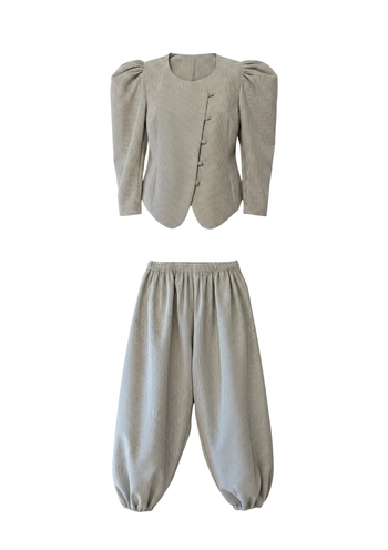 Diana Brown Stripes Set