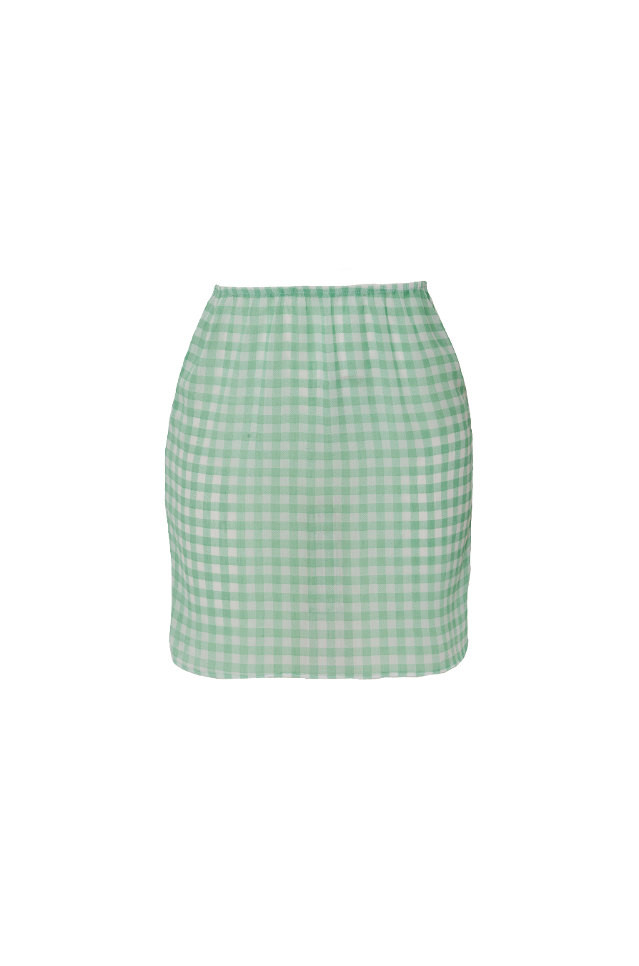 Vichy See-through Mini Skirt