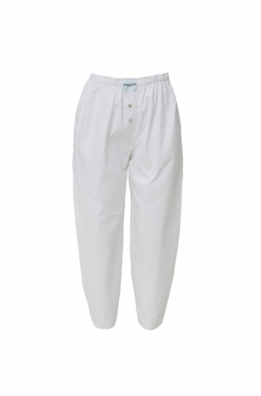 Zoe Boxer Pants White