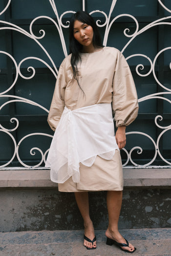 Bianca Taffeta Coat