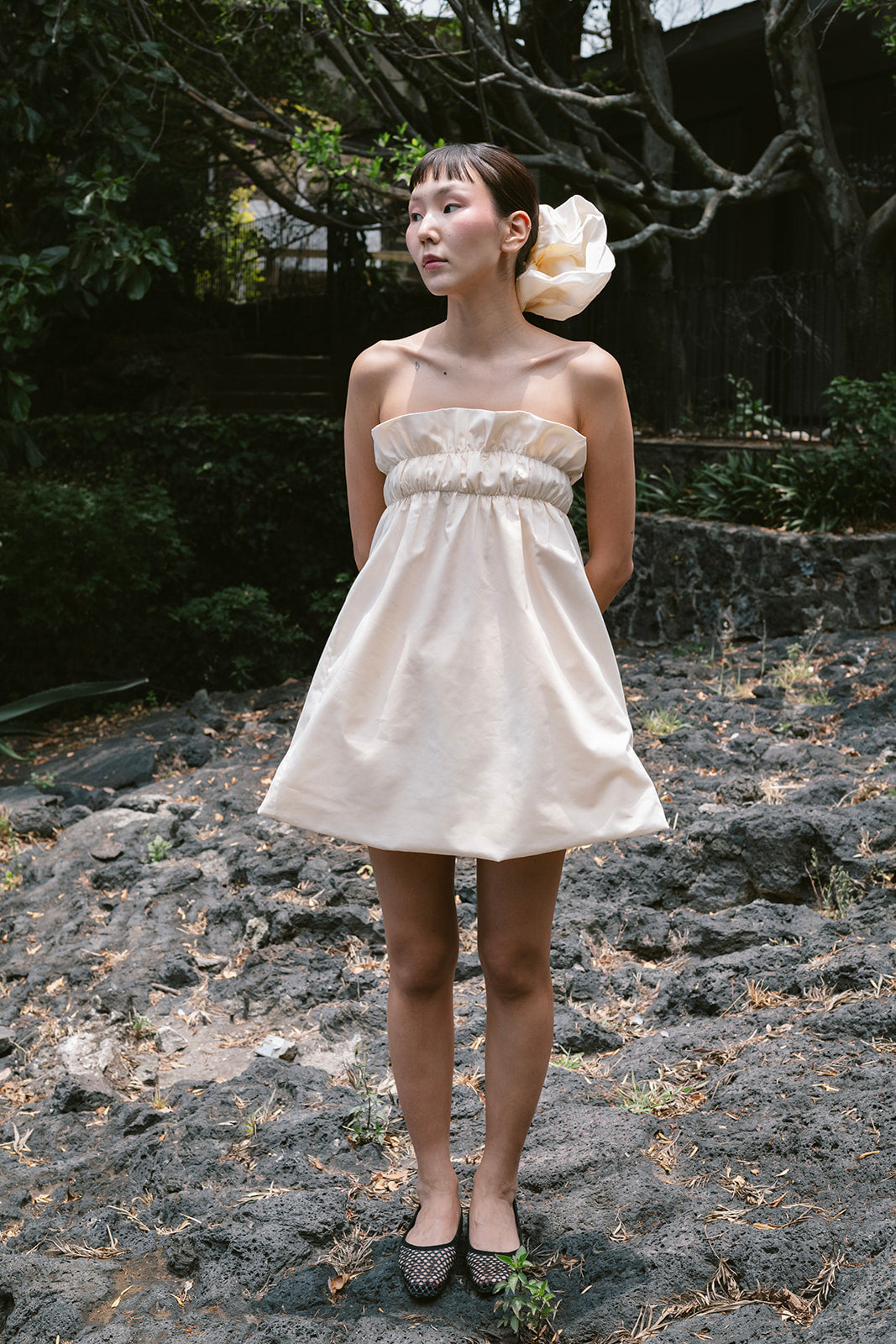 Molly midi-to-mini dress