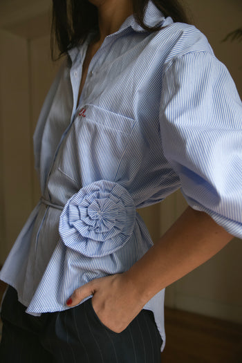Julia Shirt with Removable Flower