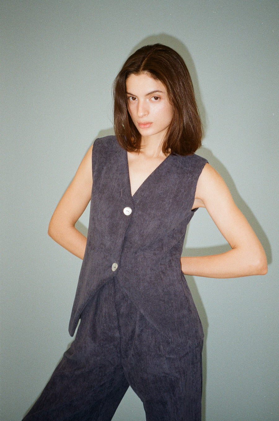 Julia Pana Blue Vest