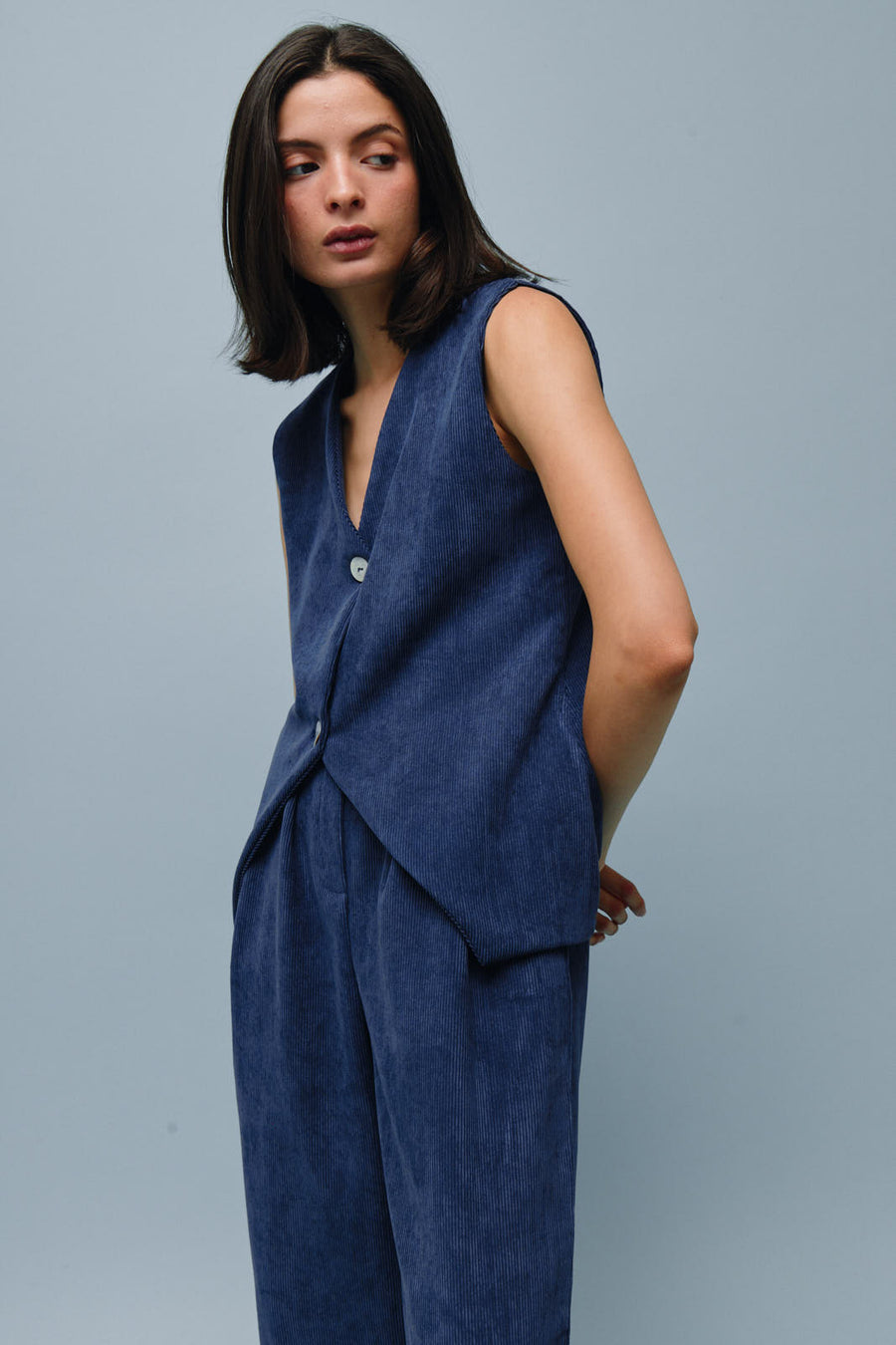 Julia Pana Blue Vest