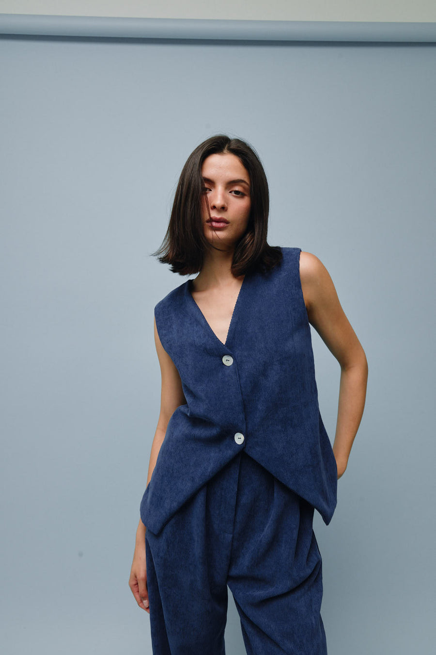 Julia Pana Blue Vest