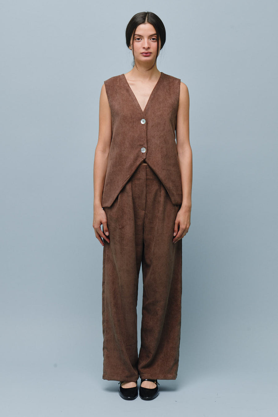 Julia Pana Brown Vest