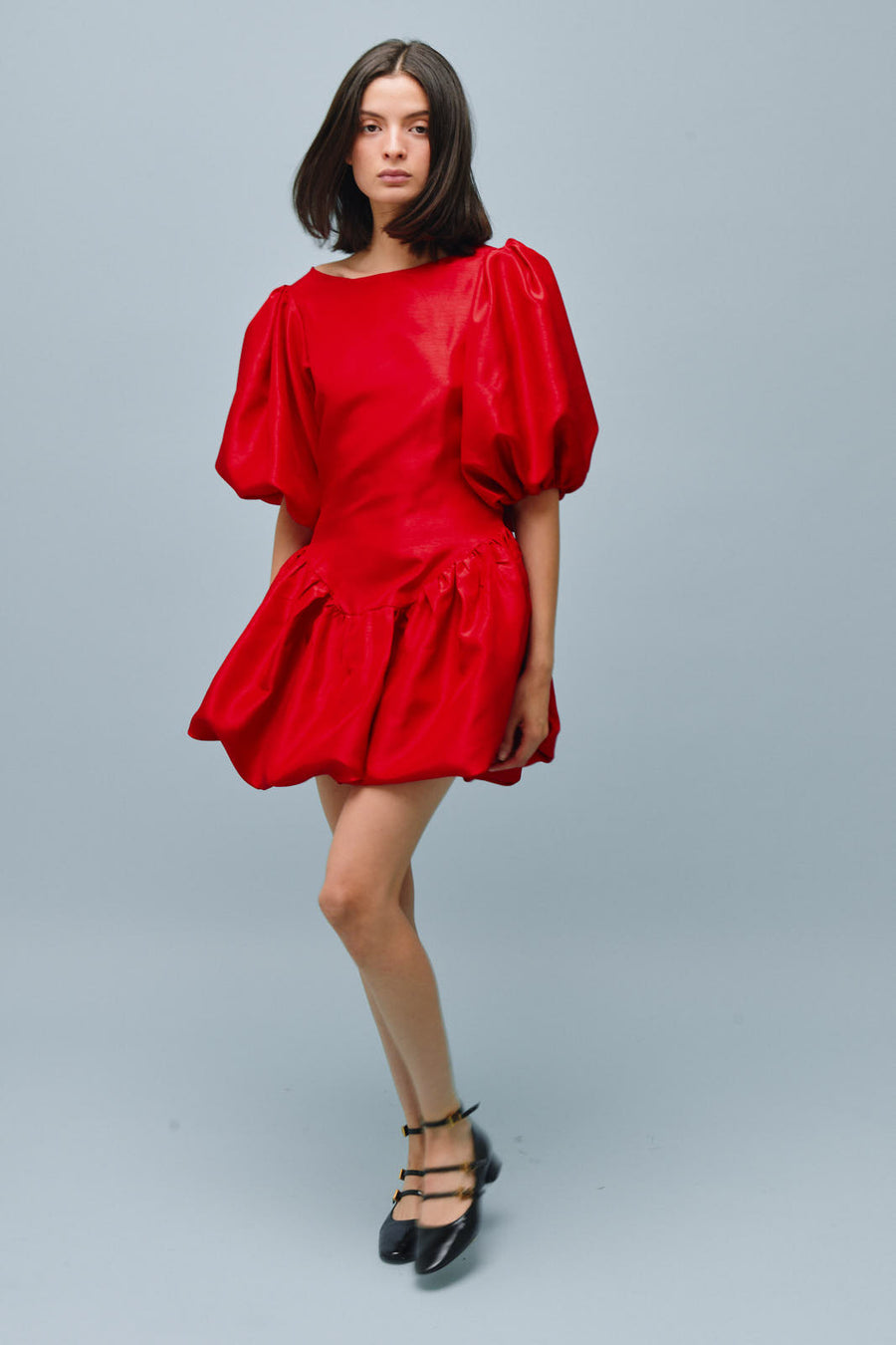 Nina Midi to Mini Dress Red