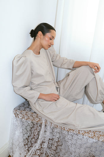 Diana Brown Stripes Top