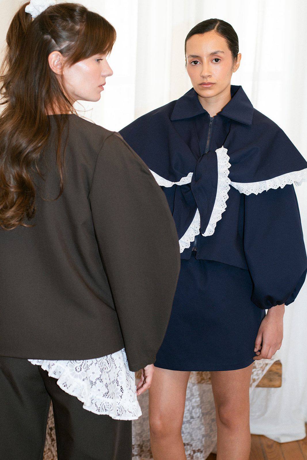 Marchesa Ritajacket Rita Jacket With Lace Cape - Maria Ana