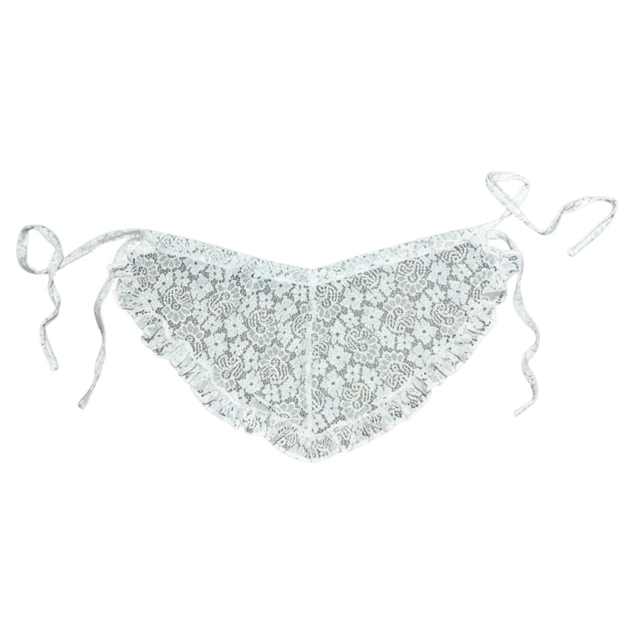 Lace Apron Mini Skirt